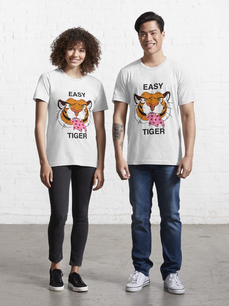 Easy Tiger Vintage Unisex T-Shirt. Slim Fit Olive Green Tee. Shirt