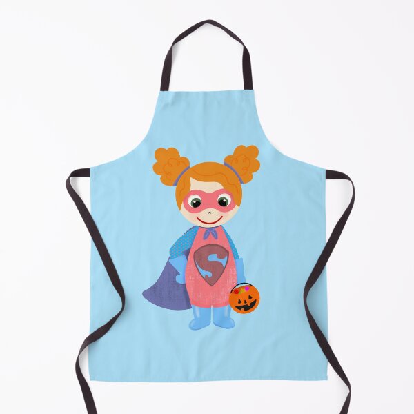 Item preview, Superhero Girl Trick or Treater Light Skin, Red Hair designed and sold by MCIllustration.