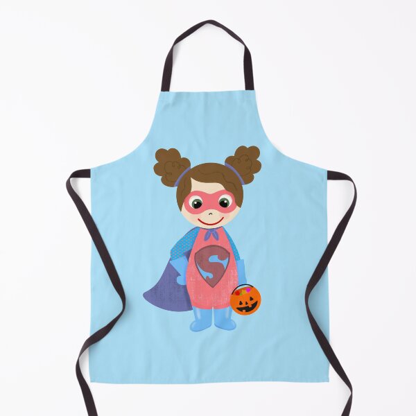 Item preview, Superhero Girl Trick or Treater Light Skin, Brown Hair designed and sold by MCIllustration.