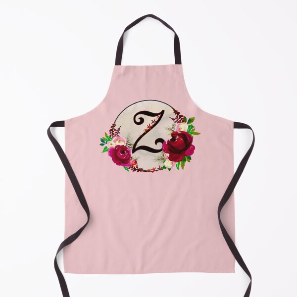 Item preview, The Letter 'Z' Red Floral Circle Monogram  designed and sold by Bumblefuzzies.
