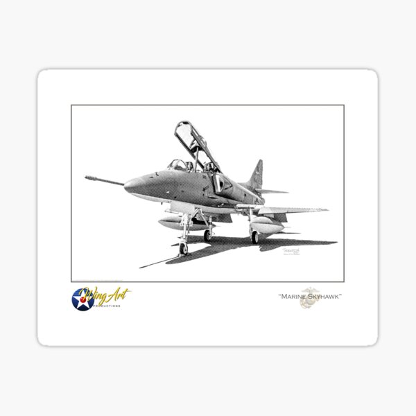 Marine Skyhawk Sticker