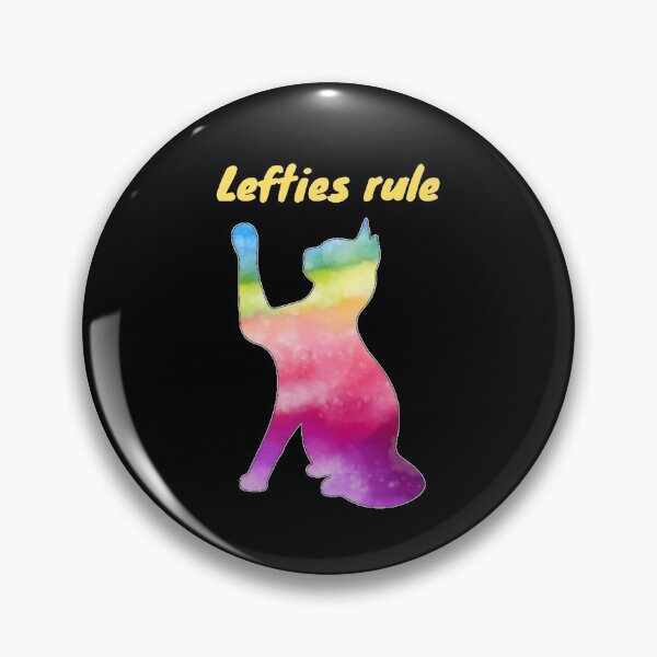 Item preview, Lefties rule rainbow cat designed and sold by To-the-T.
