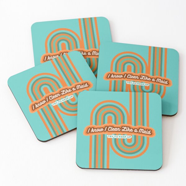 Item preview, Clean Like a Maid, Vintage, Retro, Sarcastic Cleaning Humor designed and sold by SavvyCleaner.