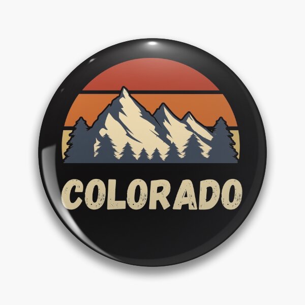 Item preview, Retro Vintage Sunset Colorado Mountains Trees designed and sold by FazCreations.