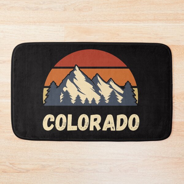 Item preview, Retro Vintage Sunset Colorado Mountains Trees designed and sold by FazCreations.