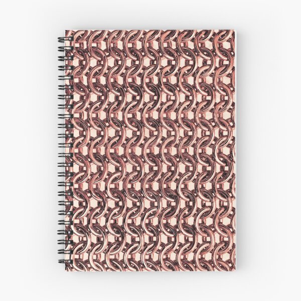 Item preview, rose gold chain mail pink metal armor metallic look designed and sold by Fashionmonger.