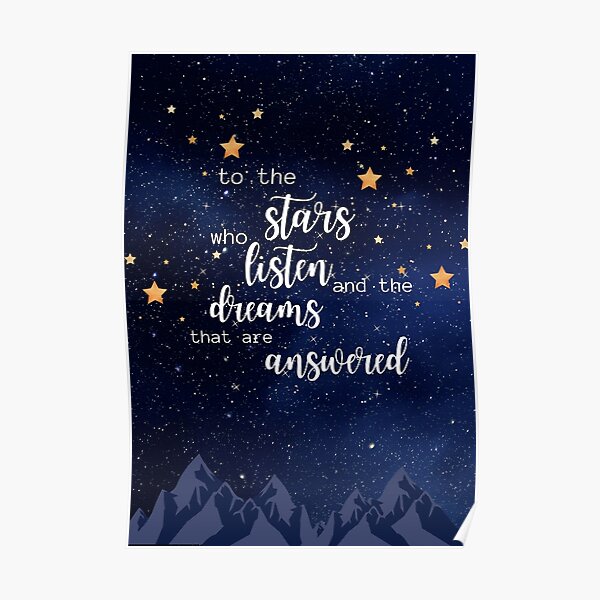 To The Stars Who Listen Posters Redbubble
