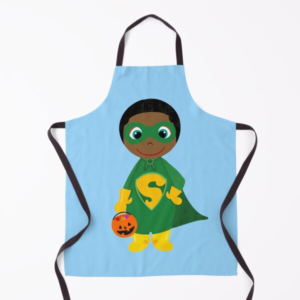 Item preview, Superhero Boy Trick or Treater Dark Skin, Black Hair designed and sold by MCIllustration.