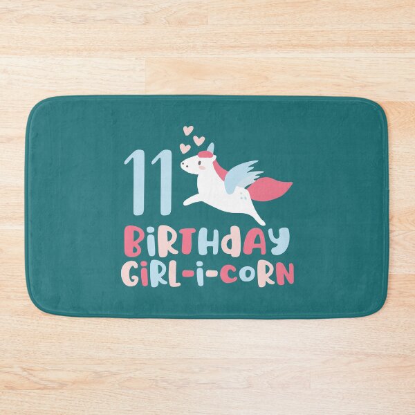 Item preview, Kids Birthday Girl-i-Corn Unicorn Alicorn Lovers Happy 11th Bday graphic designed and sold by doodabobs.