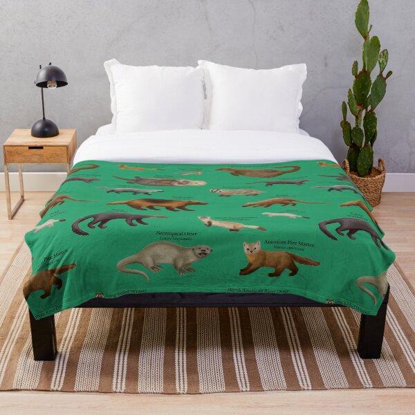 Item preview, Mustelids of North America Design (Weasels, Otters, Wolverine, Marten, and more) designed and sold by ELMayer.