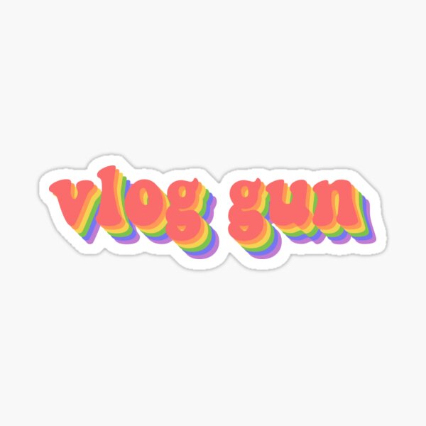 Vlog Gun Text Sticker