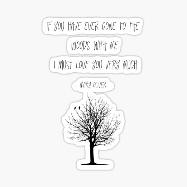 Artikel-Vorschau von Wie ich in den Wald gehe - Mary Oliver Gedichtzitat, designt und verkauft von Kristina Gale.