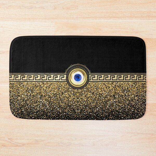 Item preview, Mati Evil Eye Gold Greek Keys Yiorgos Collection designed and sold by Yiorgos Designs.