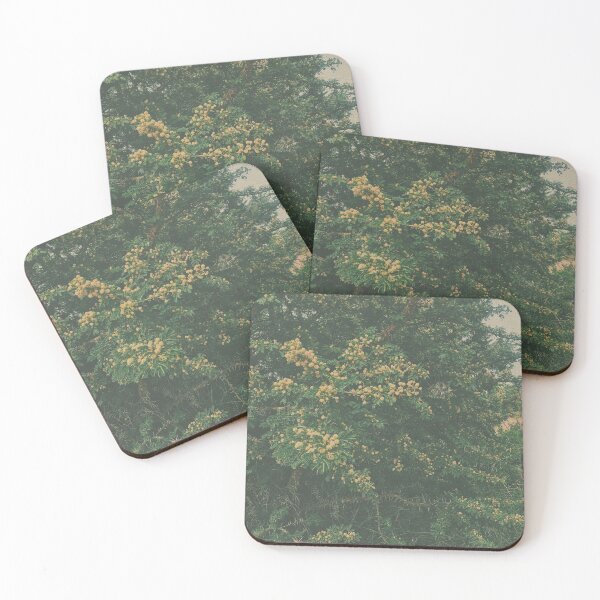 Item preview, beautiful yellow flowers in green tree  designed and sold by HadeelStore.