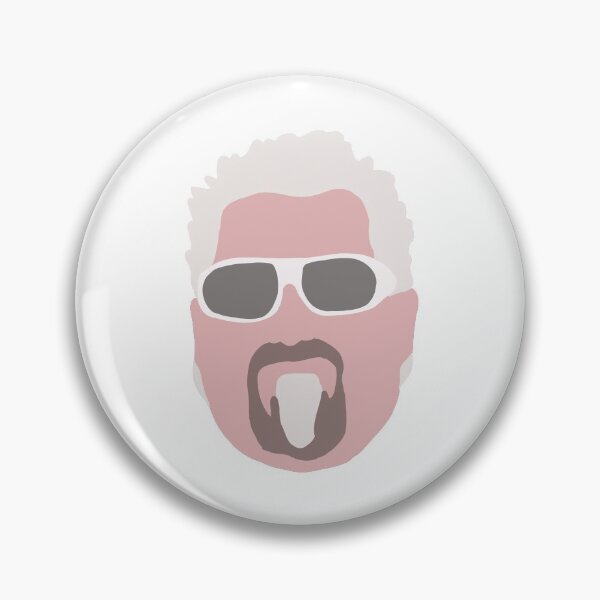 Item preview, Guy Fieri Simple Silhouette Head Design designed and sold by SouthSoundArts.