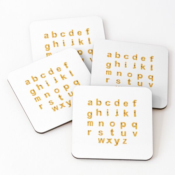 Item preview, Alphabets Small Complete Set Stickers Pack Honey Bee designed and sold by Fas Designs.