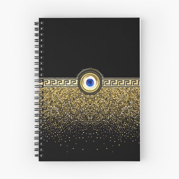 Item preview, Mati Evil Eye Gold Greek Keys Yiorgos Collection designed and sold by Yiorgos Designs.