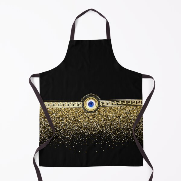 Item preview, Mati Evil Eye Gold Greek Keys Yiorgos Collection designed and sold by Yiorgos Designs.