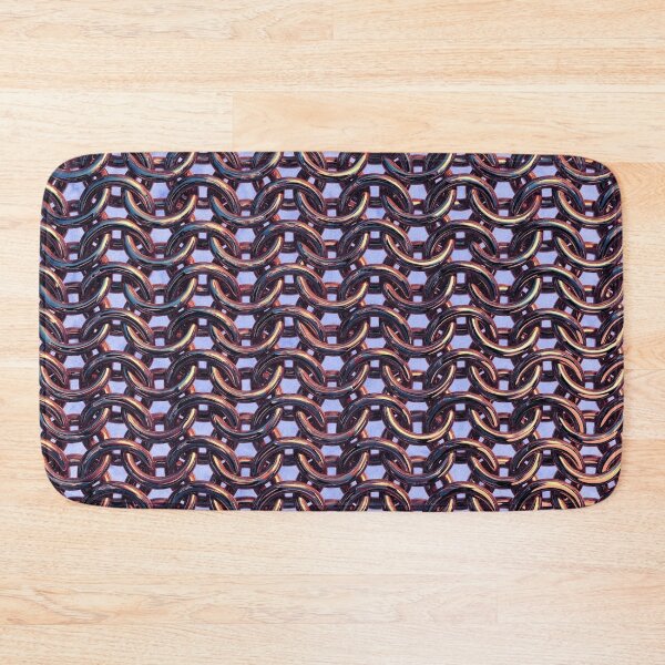 Item preview, purple anodized titanium chain mail metal armour look designed and sold by Fashionmonger.