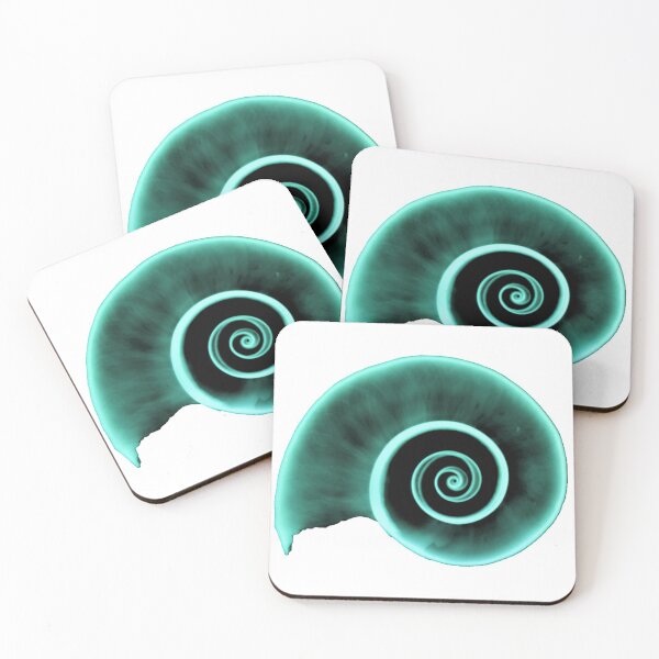 Item preview, Xray of Sharks Eye Shell, Blue Glow on White designed and sold by xrayjessie.