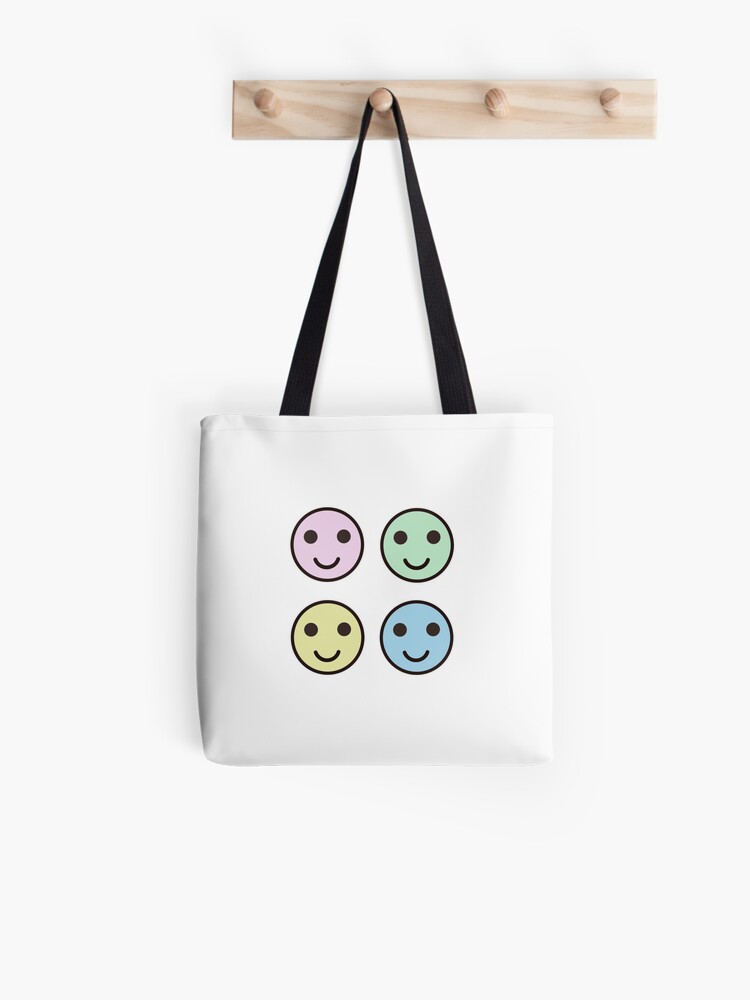 Pastel Happy Face Wholesale Tote Bag for Women