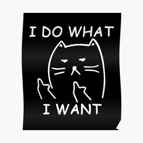 Posters Sur Le Theme Chat Marrant Redbubble