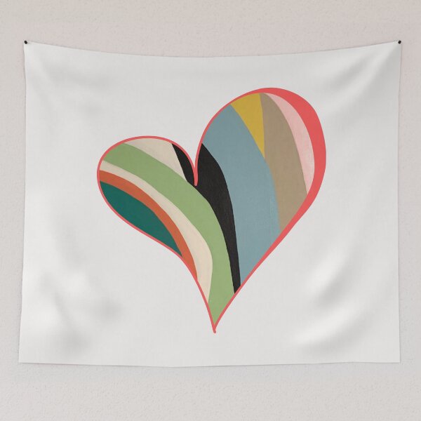Item preview, Big Hearted, Big Love, Colorful Heart Painting by Christie Olstad designed and sold by Christie Olstad.
