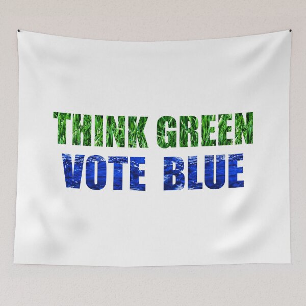 Item preview, Think Green, Vote Blue designed and sold by DigitalEffects.