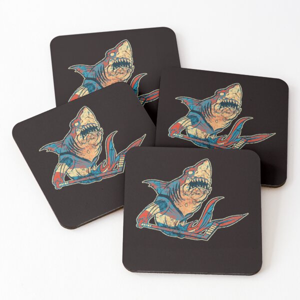 Item preview, Ice Hockey Shark Retro Vintage Gift Idea designed and sold by rosaura6m.