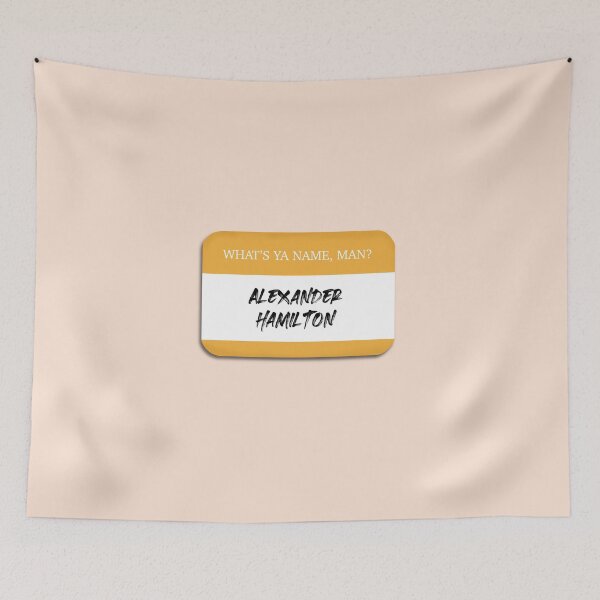 Item preview, Alexander Hamilton Name Tag Fan Art designed and sold by tayelectronica.
