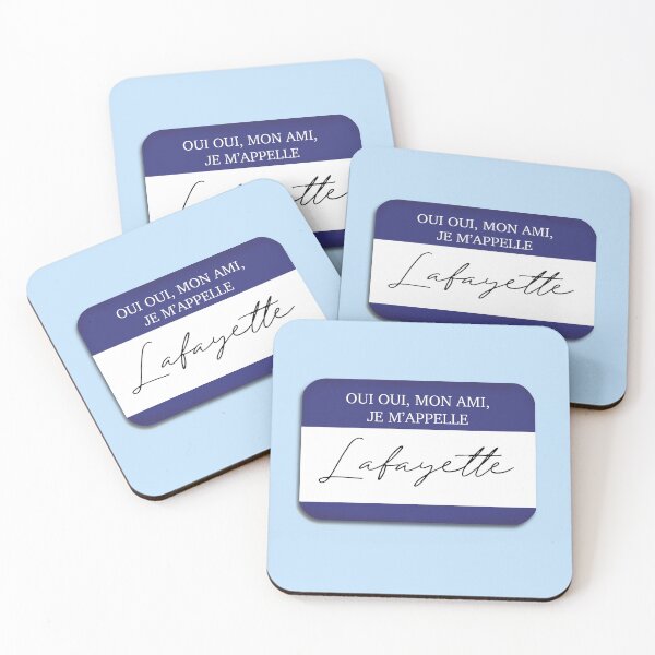 Item preview, Marquis de Lafayette Name Tag Fan Art designed and sold by tayelectronica.