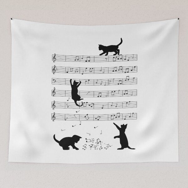 Item preview, Cats Music notes designed and sold by CareShare Design.