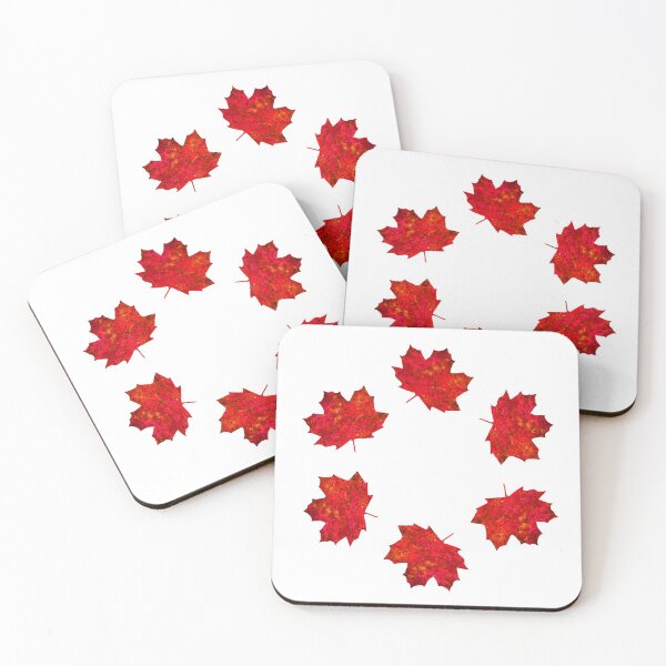 Item preview, 6 Maple Leaves Circle designed and sold by Shapes-Mania.