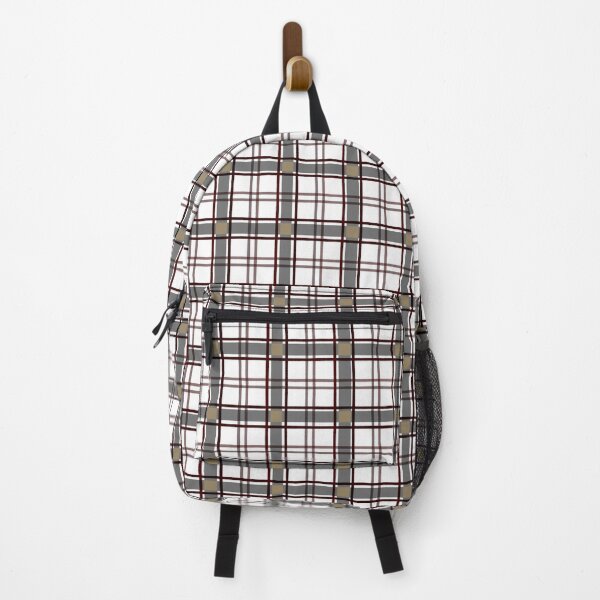 Item preview, Traditional Japanese Vintage Complex Plaid Koushi Pattern in Black and White designed and sold by Charredsky.