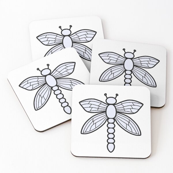Item preview, Black and White Dragonfly designed and sold by artsyANTcreatns.