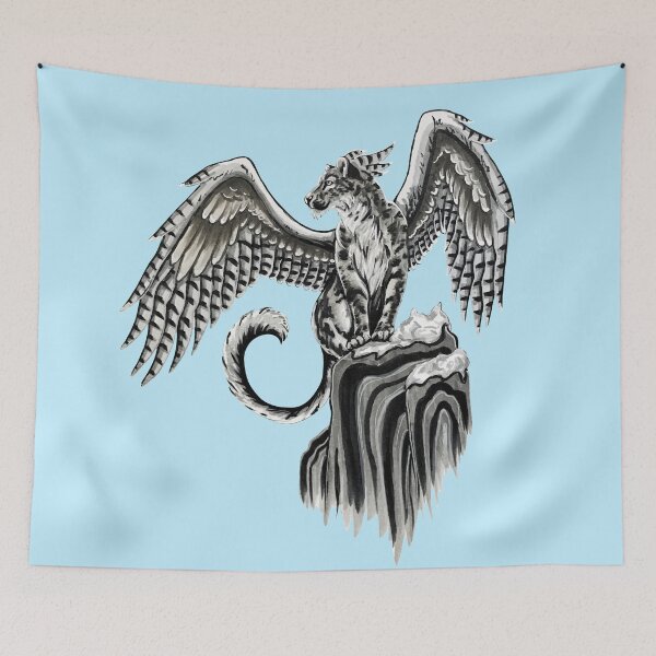 Item preview, Winged Snow Leopard designed and sold by Lady-Lilac.