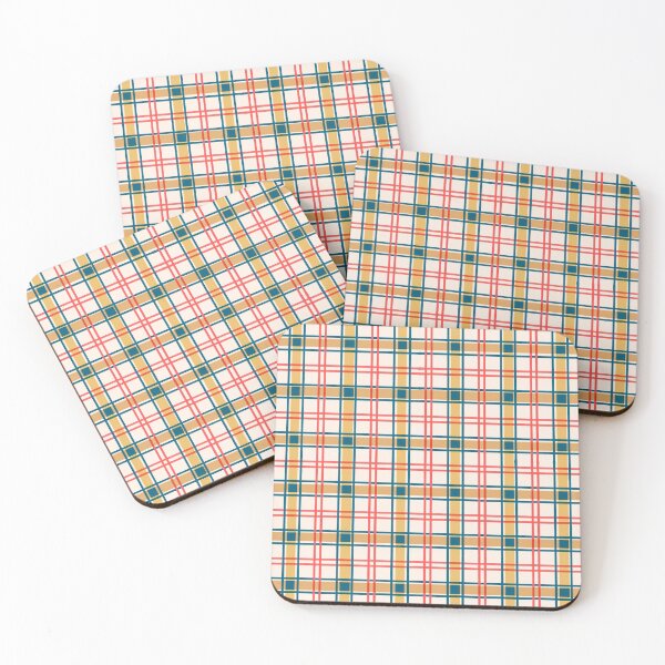 Item preview, Traditional Japanese Vintage Complex Plaid Koushi Pattern in Multicolor designed and sold by Charredsky.