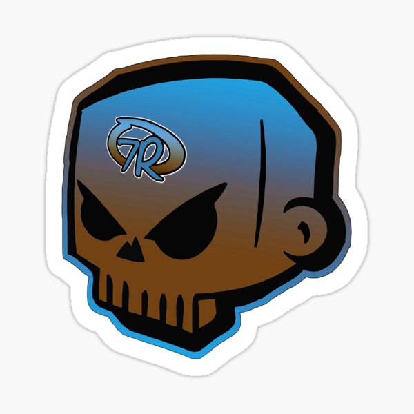 7Rock Skull B+B clear Sticker