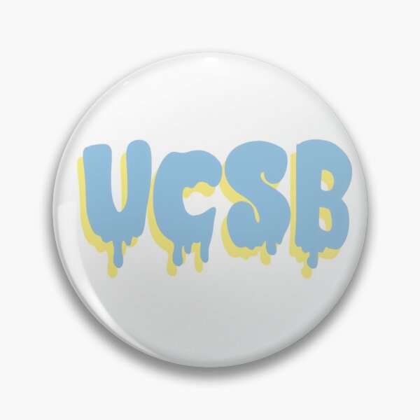 Item preview, UC Santa Barbara Drippy Font designed and sold by stcklr4stickers.