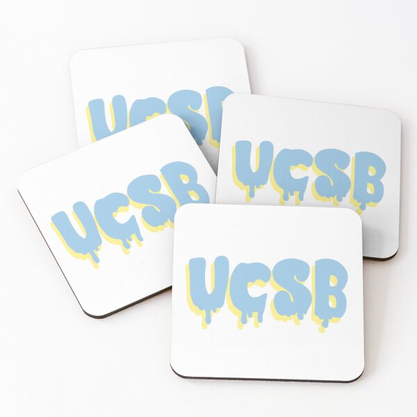 Item preview, UC Santa Barbara Drippy Font designed and sold by stcklr4stickers.