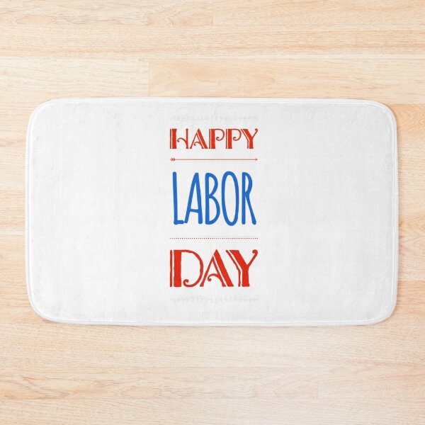 Item preview, Simple Red Blue White Happy Labor Day designed and sold by Life Is Beautiful.