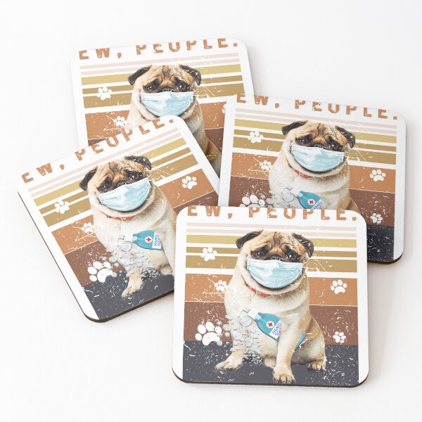 Item preview, Retro Vintage Ew People Dog Pug designed and sold by Thierry726.