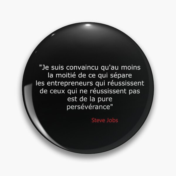 Item preview, Steve Jobs persévérance designed and sold by 3coma14.