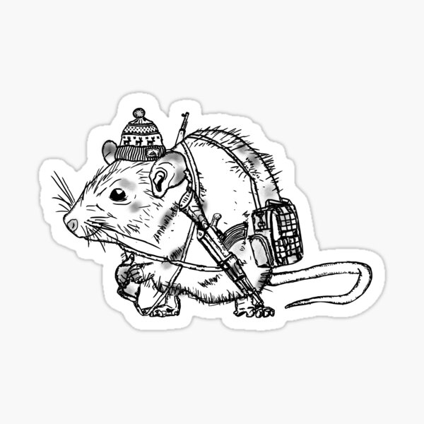Rat heureux Sticker