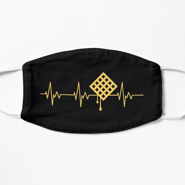 Waffle Heartbeat Flat Mask