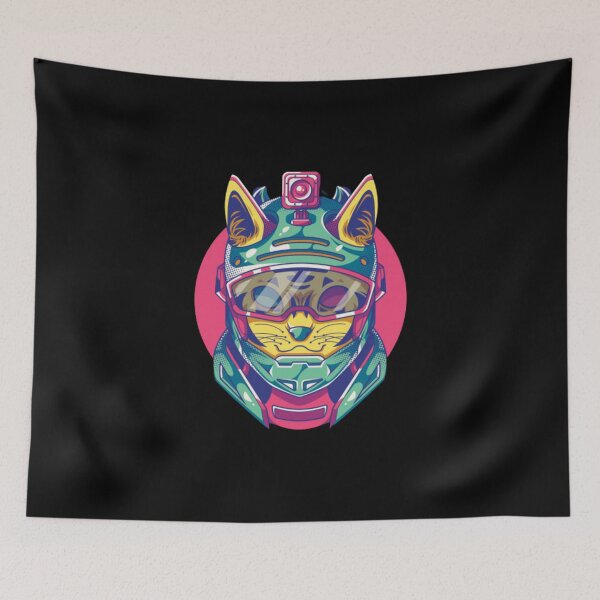 Item preview, Cyberpunk cat designed and sold by Rakos-Merch.