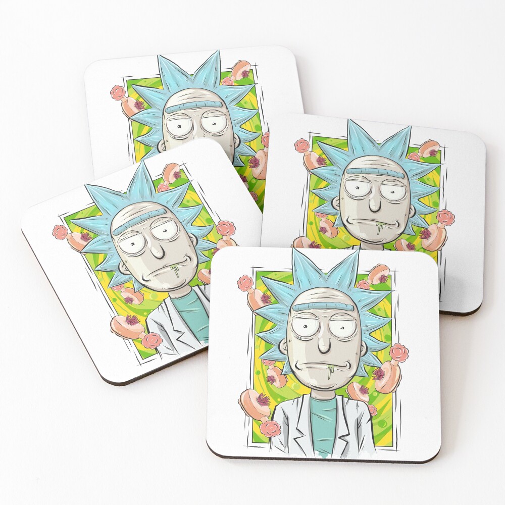Rick and Morty - Plumbus Portal Rick Coasters (Set of 4)