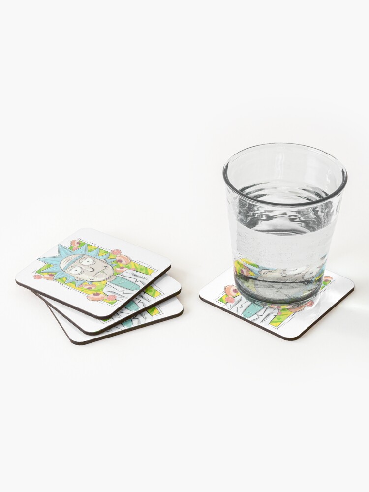 Alternate view of Rick and Morty - Plumbus Portal Rick Coasters (Set of 4)