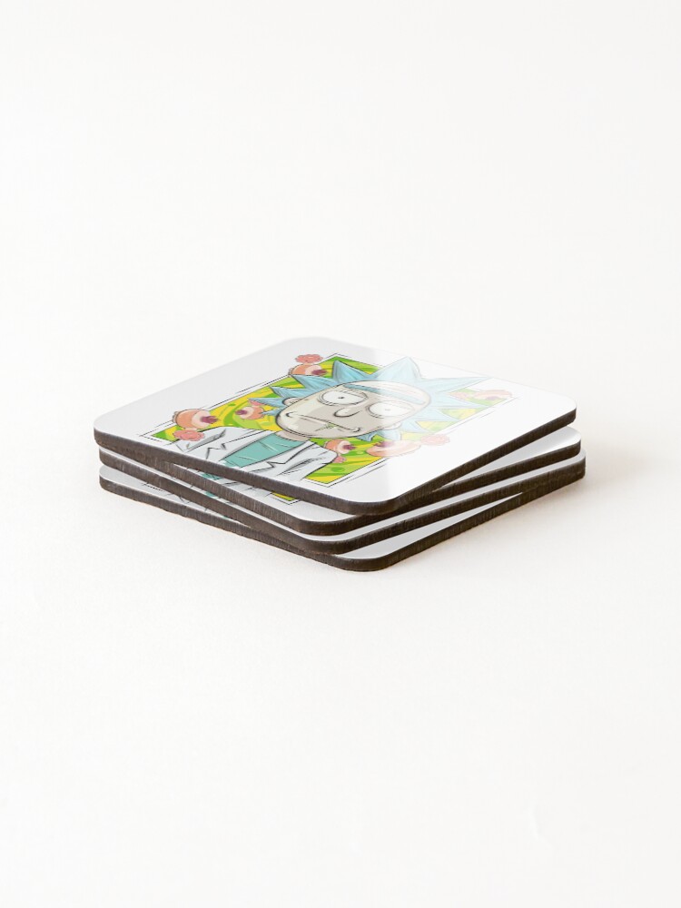 Alternate view of Rick and Morty - Plumbus Portal Rick Coasters (Set of 4)
