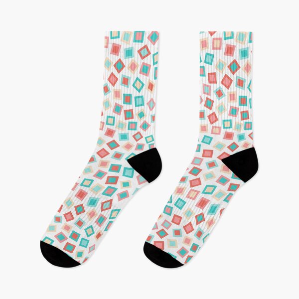 Item preview, Aqua Coral Squares designed and sold by Cute-Kingdom.